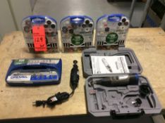 Lot of (2) Dremel multi Tools with accessory kits