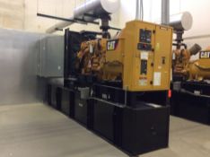 CAT LC-6 500 KVA backup diesel generator with C-15 6 cylinder engine, 400 kw, bottom mounted fuel ta