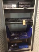 Lot of asst tool sets including tap and die sets, multi tool sets, drivers, etc. (CONTENTS OF CABINE