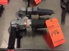 Lot of (2) Ingersoll Rand pneumatic cutter grinders, mn 3445