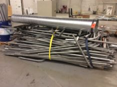 Lot of electrical pipe, and 1 Gaylord of asst steel (LOCATED IN BATAVIA)
