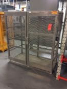 2 door flammable liquids storage cage