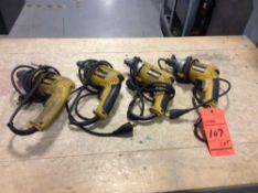 Lot of (4) 1/2" variable speed drills, mn DW235G