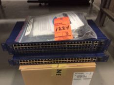 Lot of (3) Net Gear 24 port Ethernet switches mn FS750T2 (LOCATED IN BATAVIA)