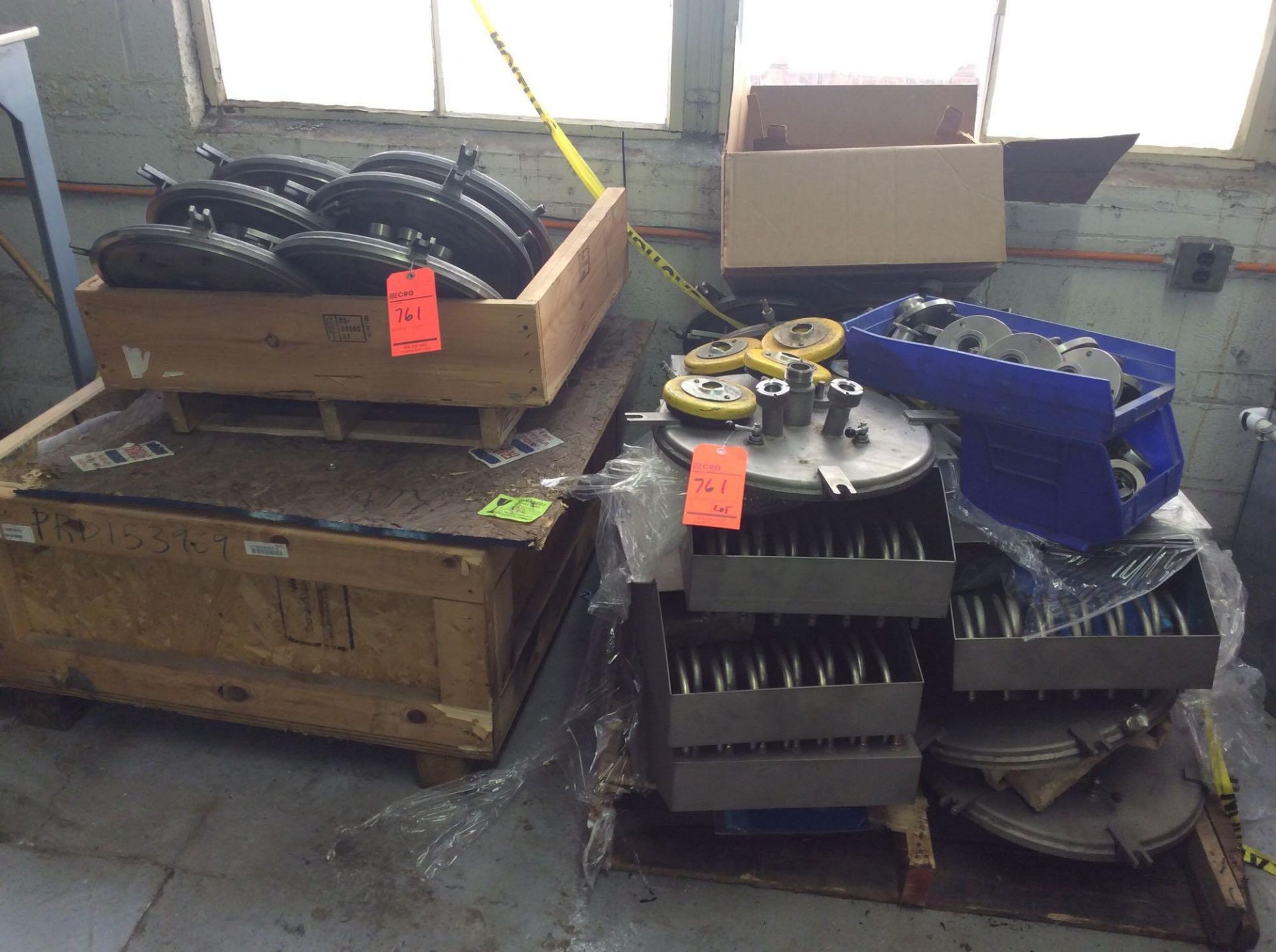 Lot of asst furnace parts, including filters, foot pads, Airserco vacuum gauges, Sola battery backup
