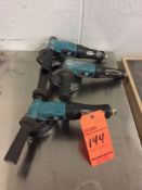 Lot of (3) Dynabrade pneumatic cutter grinders, mn 52632