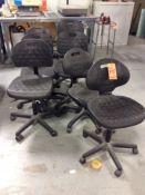 Lot of (7) Bevco laboratory chairs