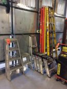 Lot of asst ladders