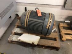 Baldor ac motor, 75 hp, 1765 rpm, 365TC frame, 230/460 volts (NEW ON SKID)