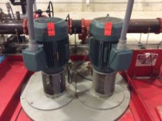 Set of (2) vertical pumps with 75 hp motors with GE 300-LINE control panels (LOCATED IN BATAVIA)