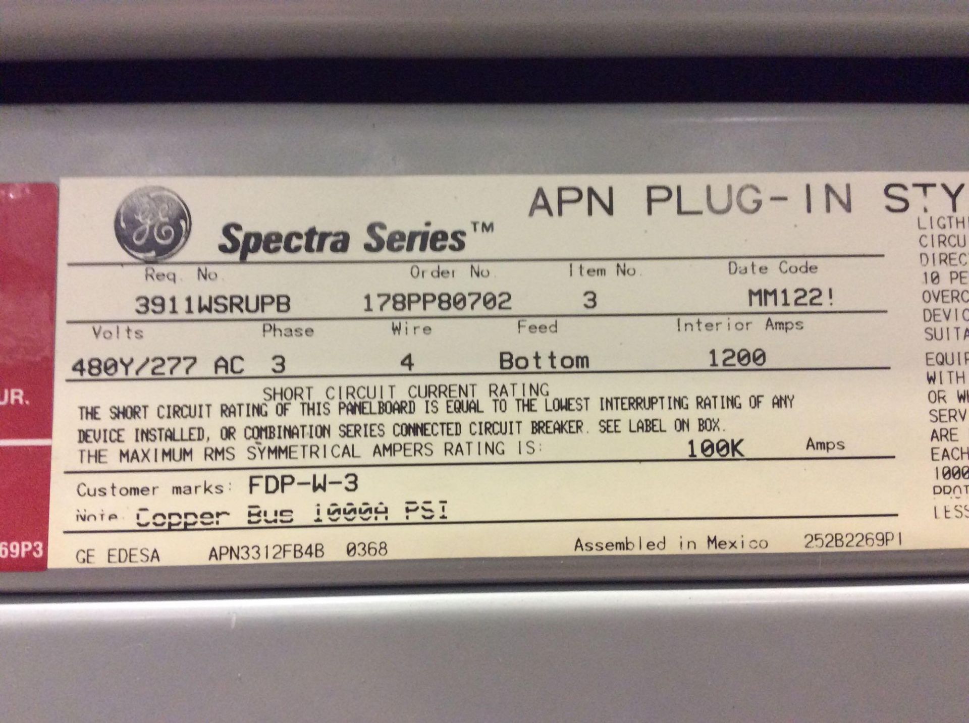 Lot of (8) GE Spectra Series power panel boards with asst circuit breakers (LOCATED IN BATAVIA) - Image 7 of 17