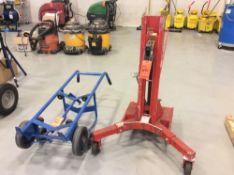 Wes o portable drum lift and drum tipping hand truck (LOCATED IN BATAVIA)