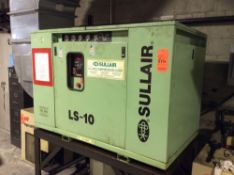 Sullair rotary screw air compressor, mn LS-10 with Ingersoll Rand air dryer