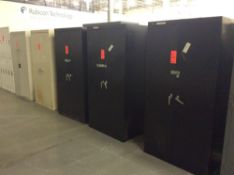 Lot of (5) asst 2D metal storage cabinets (LOCATED IN BATAVIA)