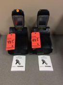 Lot of (2) Teklogix hand held computer and bar code scanners, mn 7535-G2