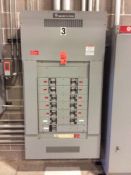 Lot of (3) GE Spectra Series power panels with asst breakers (LOCATED IN BATAVIA)