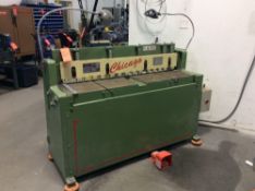 Chicago 5' power shear, mn HS-410, 20G capacity, 3 phase