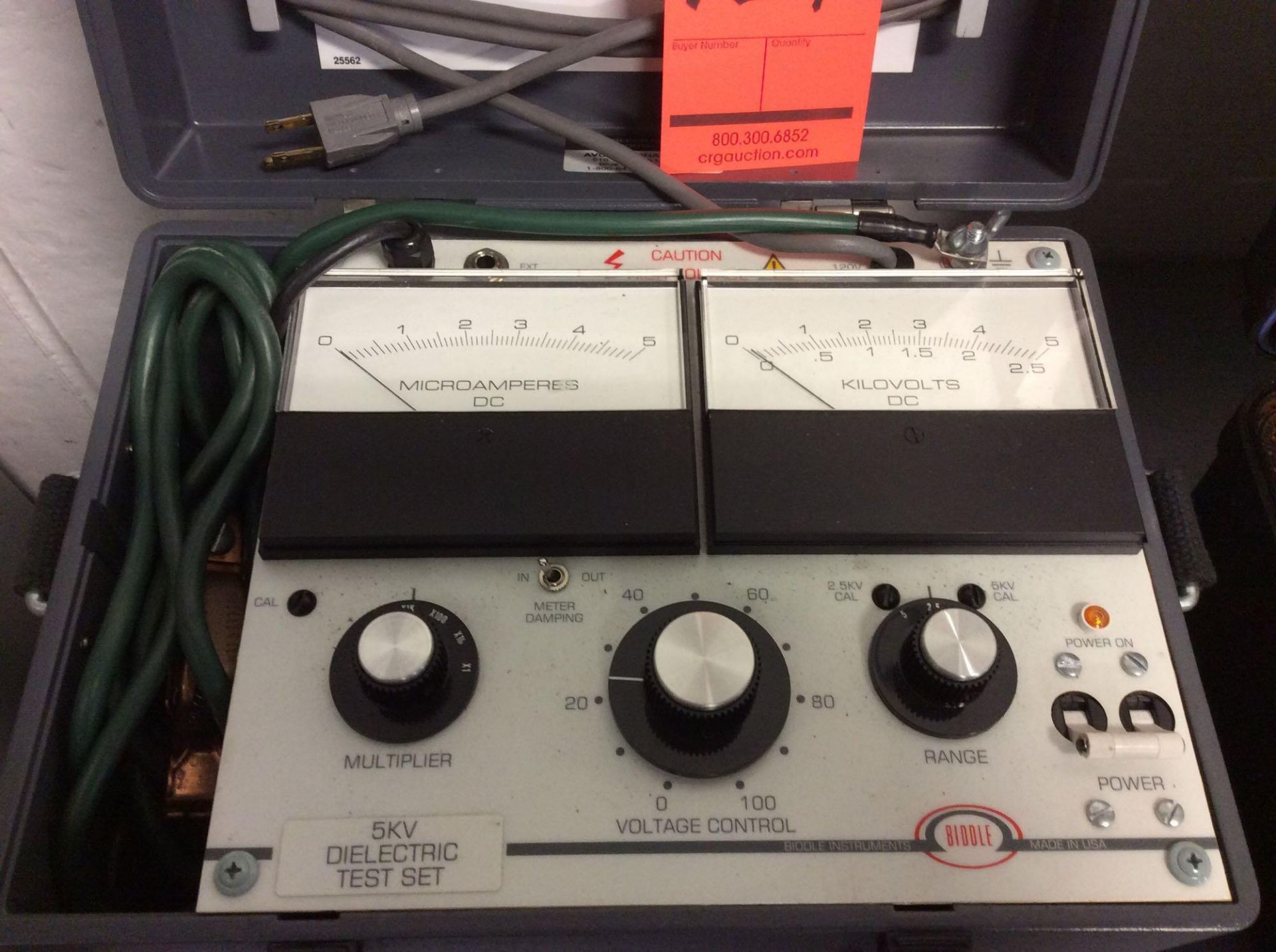 Biddle 5kV Dielectric test set, mn 220005 series - Image 3 of 3