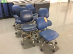 Lot of (7) lab chairs (LOCATED IN BATAVIA)