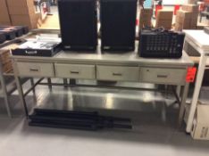Lot of (2) stainless steel tables (LOCATED IN BATAVIA)