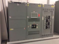 GE Spectra Series switchboard, 3 panel with (1) draw out and (4) breakers (LOCATED IN BATAVIA)