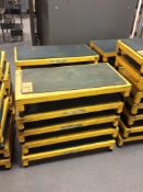 Lot of (10) Vestil 18" x 36" x 6" high platforms