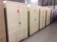 Lot of (4) Tennsco 2D storage cabinets (LOCATED IN BATAVIA)