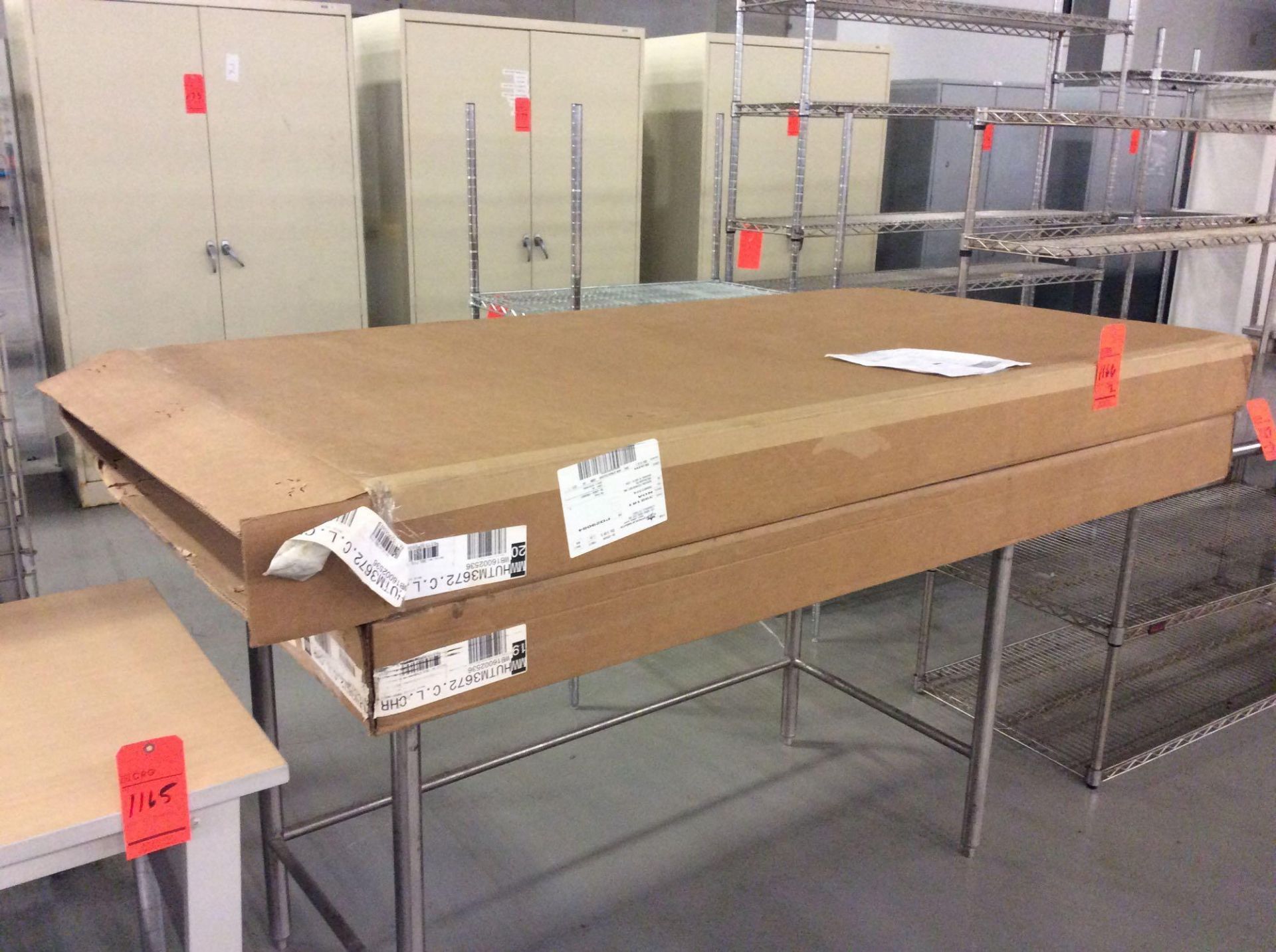 Lot of (2) HON 72" x 36" utility tables (NEW IN BOXES) (LOCATED IN BATAVIA)