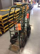 Lot of (4) Harper cylinder hand trucks