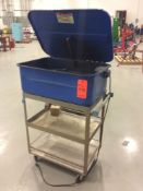 Parts washer with portable cart (LOCATED IN BATAVIA)