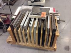 Lot of asst steel sample plates (LOCATED IN BATAVIA)