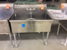 36" 2 bay stainless steel sink (LOCATED IN BATAVIA)