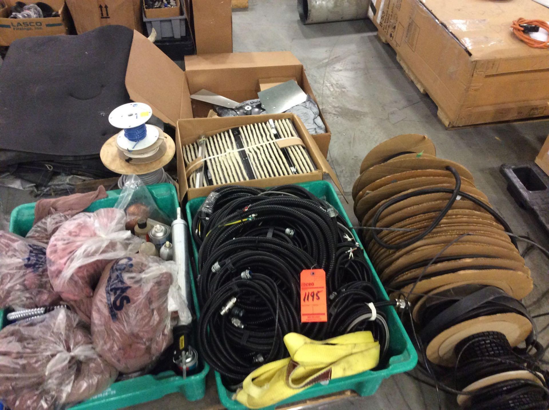 Lot of asst misc. parts, pvc fittings, tarps, foam, samples, etc. (LOCATED IN BATAVIA) - Image 6 of 8