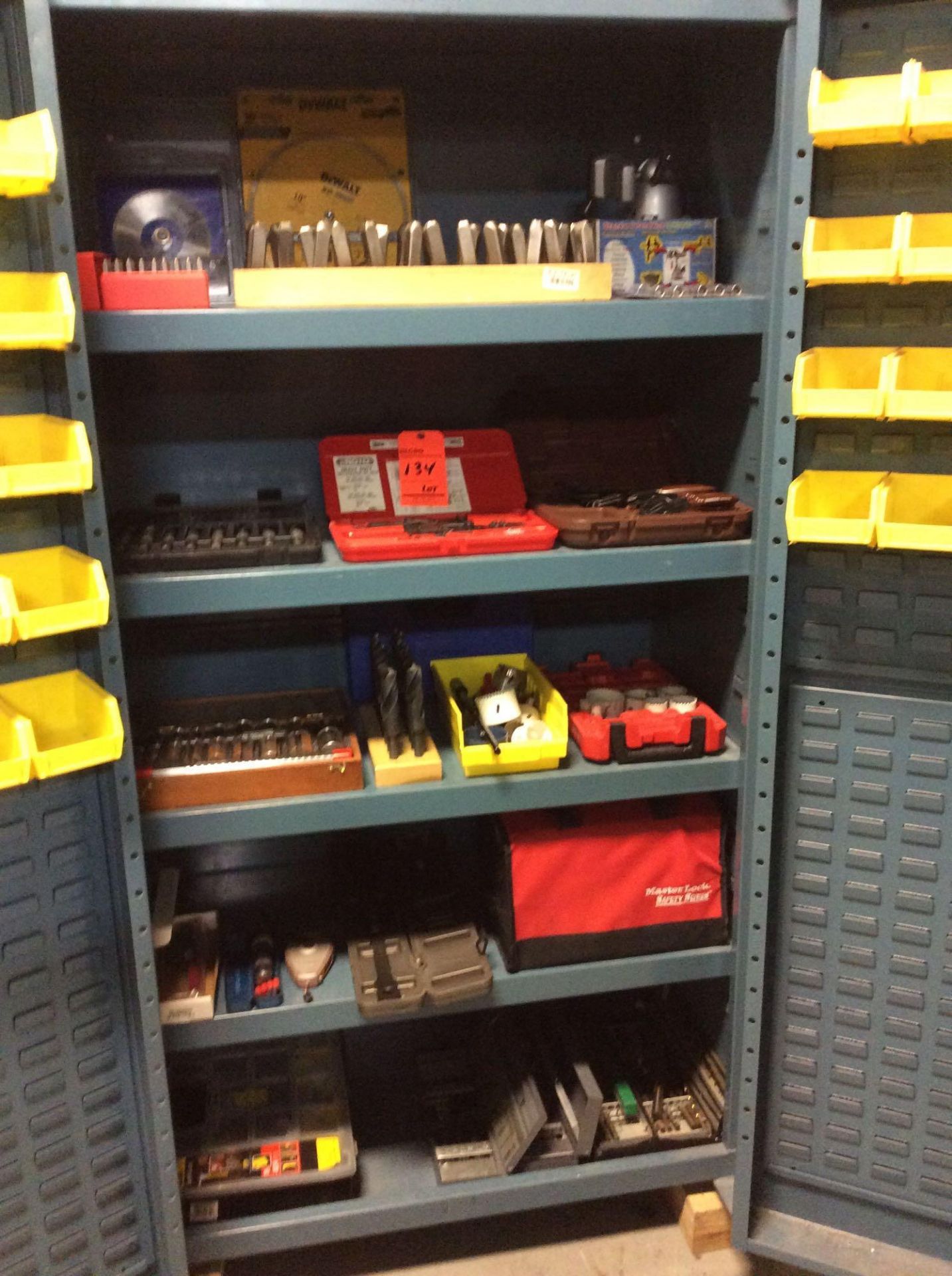 Lot of asst tools including drill sets, hole saws, number and letter sets, broach set, etc. (CONTENT