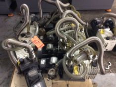 Lot of (9) Adixen mn 2033-SD vacuum pumps