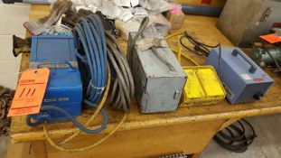 Lot of three assorted devices, including GE transformer, model 9T51Y12, , Jefferson transformer, mod