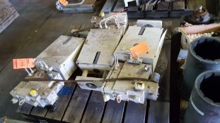 Lot of three GE turbine parts