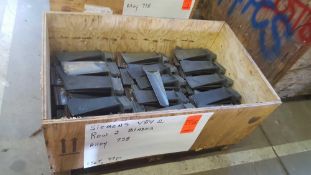 One set of 89 pieces of Siemens V84.2, row 2 blades, alloy 738. 6 lbs per piece.