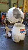 Gilson electric mixer, model and serial numbers unavailable, with spare poly drum.