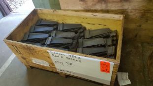 One set of 89 pieces of Siemens V84.2, row 2 blades, alloy 738. 6 lbs per piece.