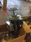 Fisher valves with actuators, type 657, serial no 11897435, with a Ailey Positioner, new in box.