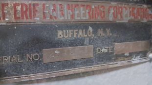 Lake Erie hydraulic press, serial number 2281