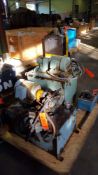 Lot of 2 assorted oilers with reserve oil tanks and electric pumps.