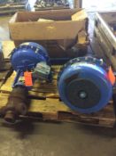 Lot of two assorted CCI Drag Control Valves with actuators, both model 100DSV, serial nos 101602-010