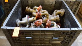 Lot of assorted Siemens 501B/D gas fuel nozzles, 1 crate, alloy 310 SS, 1802 lbs total.