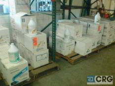 Lot of (54) cases asst cleaners, deodorants, bleach, ammonia, tissues, etc on 4 pallets