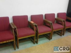 Lot of (14) matching upholstered arm chairs