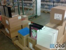 Lot of (284+/-) cases of asst 3-ring binders, asst sizes and colors
