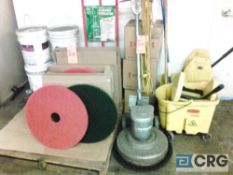 Lot of floor maintenance equipment and supplies