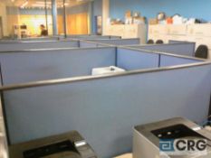 Lot of (9) electrified cubicle workstations